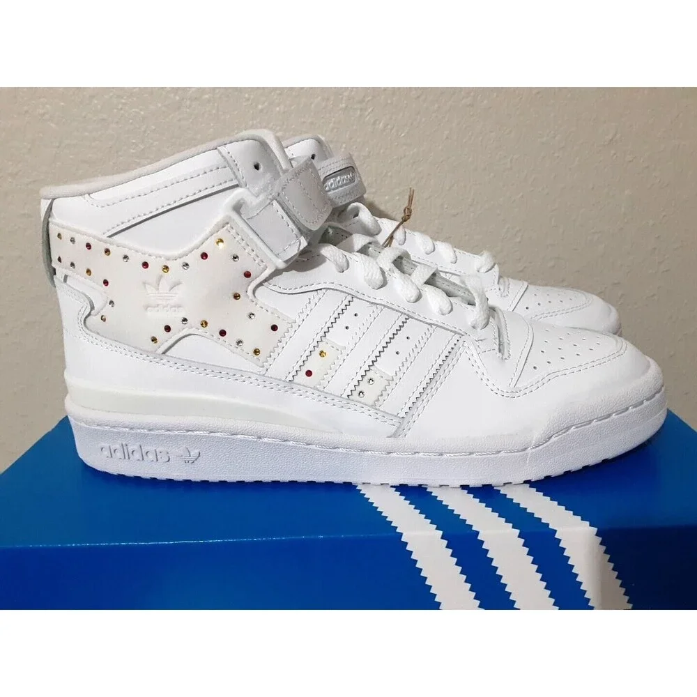 Swarovski x adidas Wmns Forum Mid 'White Black' | Women's Size 9.5